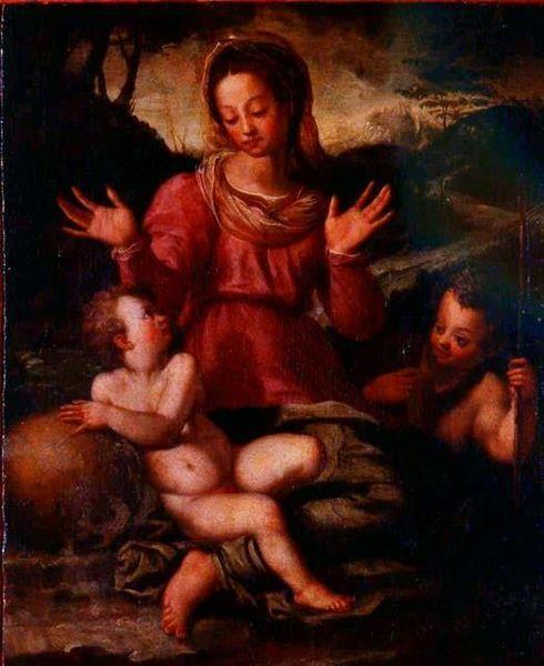 Andrea del Sarto Madonna and Child with St oil painting image